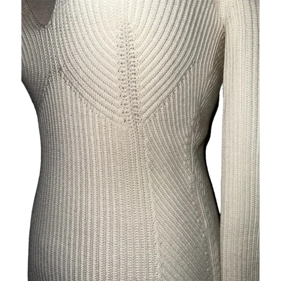 GAUGE81 Artik Dress in Ivory Large New Womens Sweater Knit Mini - Picture 7 of 12